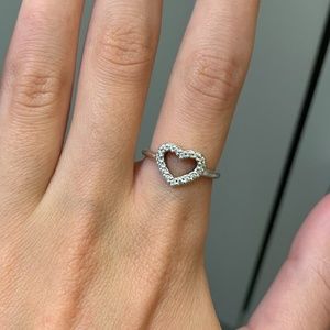 Pandora Be My Valentine Heart Ring Sterling Silver